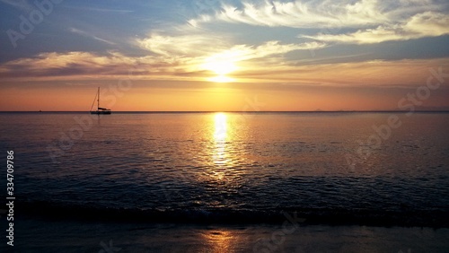 sunset over the sea © Kamila