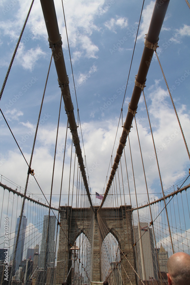 Fototapeta premium New York, Pont de Brooklyn