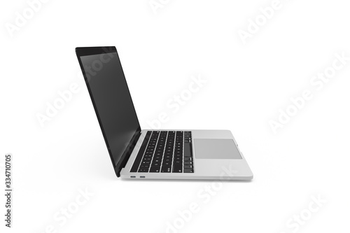 3D Rendring Mock Up Template of Laptop