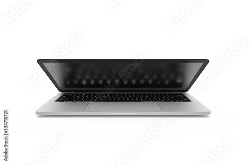 3D Rendring Mock Up Template of Laptop