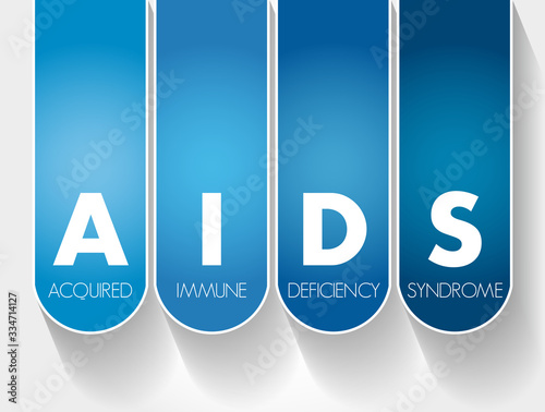 AIDS - Acquired Immune Deficiency Syndrome acronym, health concept background
