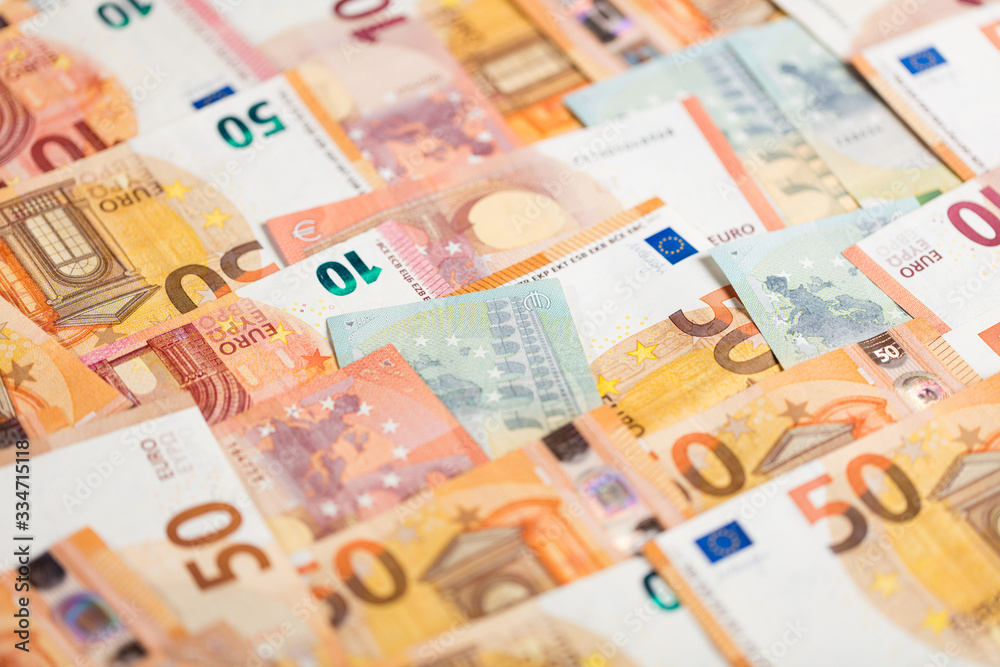 Viele Euro-Banknoten als Hintergrund Viele Euro-Banknoten als Hintergrund