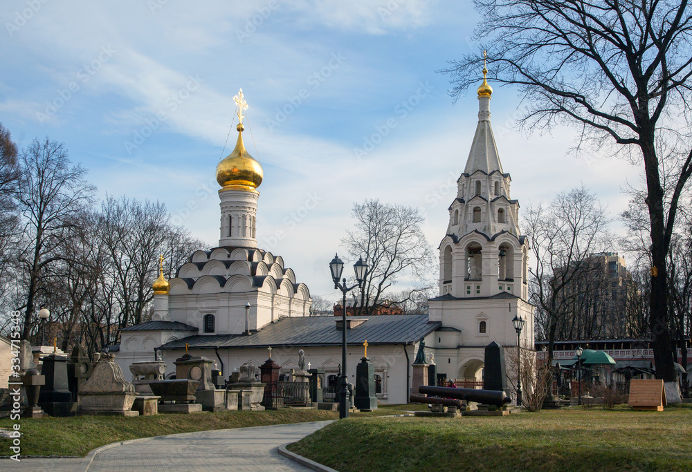 Donskoy Monastery in Moscow and its Small Cathedral of the Don Icon of the Mother of God
