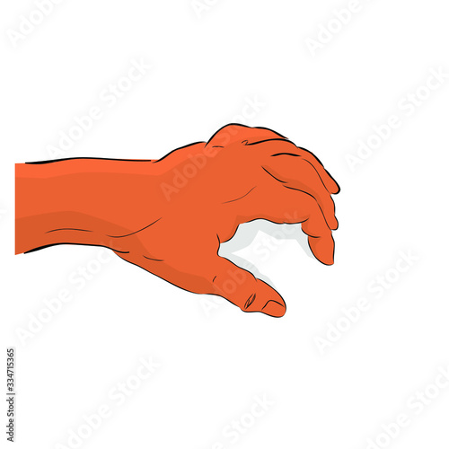 Conceptual Simple Vector Hand Draw Sketch, Illustration for victim of criminal, Dead man, Isolated on White
