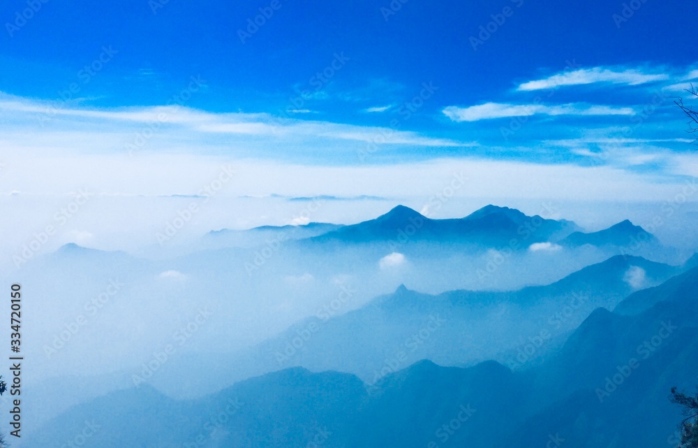 aerial view of mountains