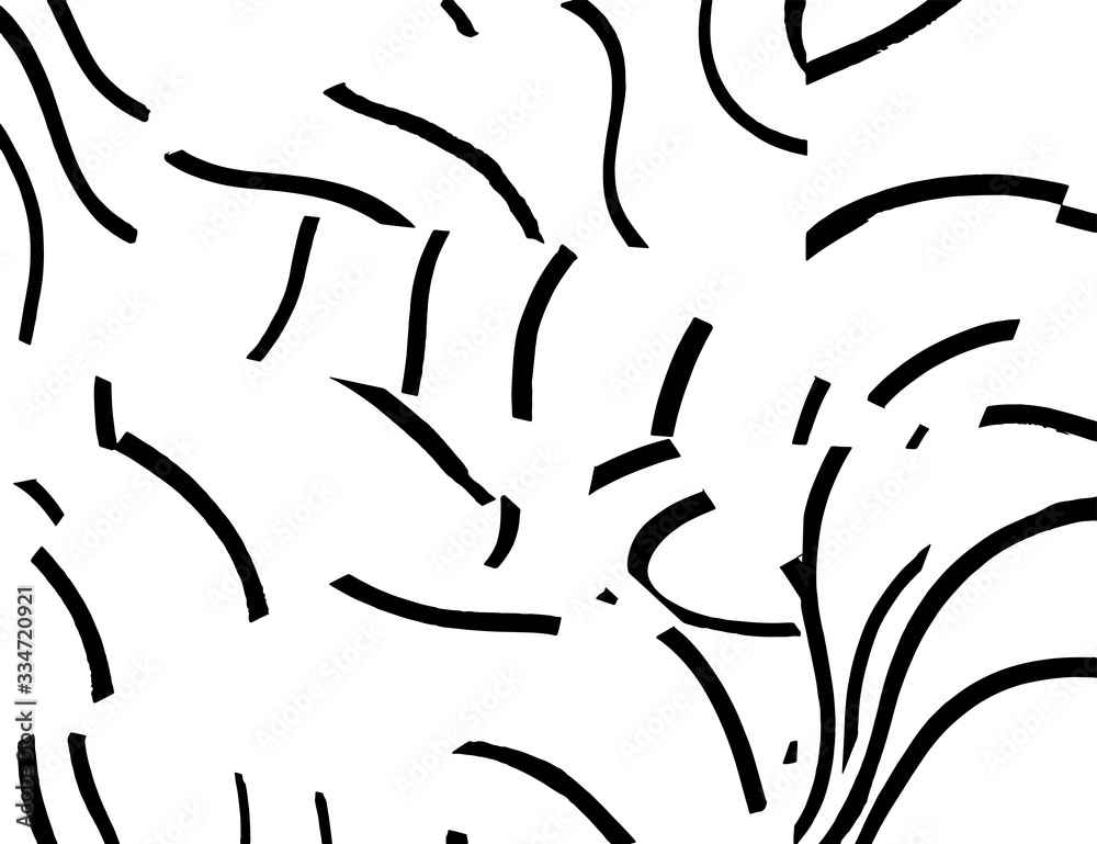 Obraz premium Brush abstract pattern. Grunge texture. Background. White and black vector.