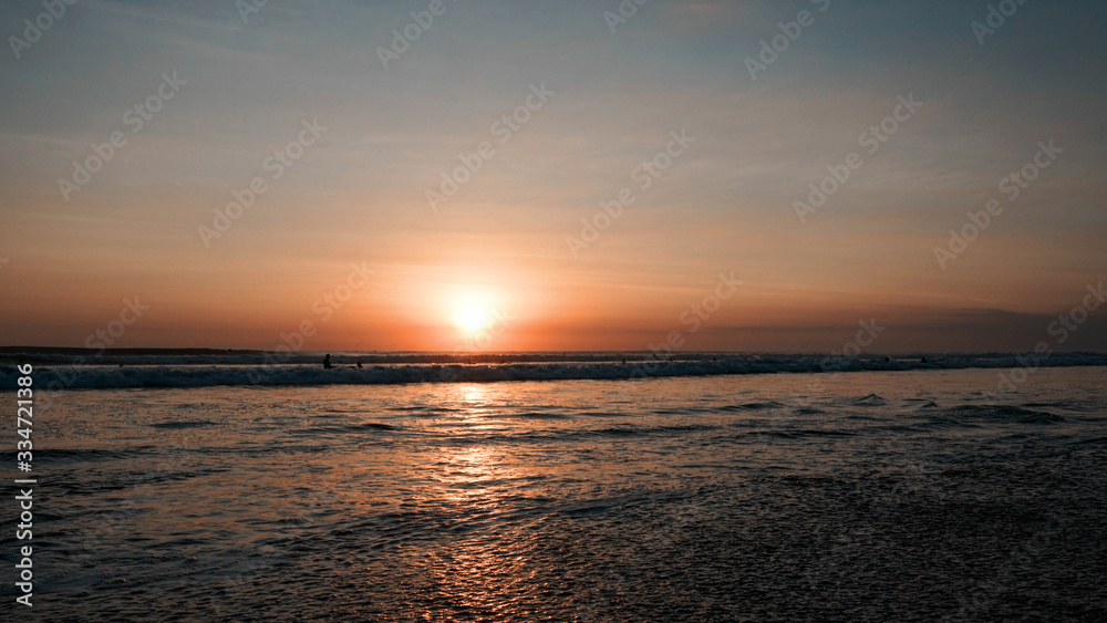 sunset on the beach sunset on the beach