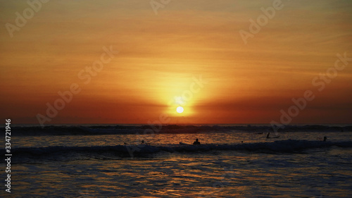 sunset over the sea © Madesunesa