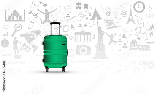 trolley, valigia, viaggio, vacanze,