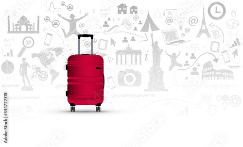 trolley, valigia, viaggio, vacanze,