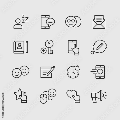Vector icons of social networks