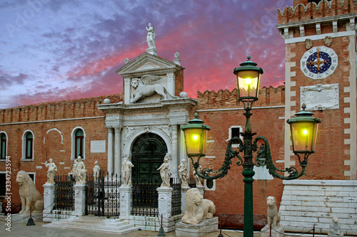 Venice  Arsenal. The Venetian Arsenal is a complex of former shipyards  photo