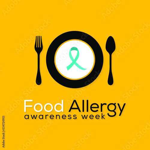 Vector illustration on the theme of Food Allergy awareness week observed each year during the month of May.