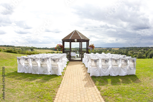 wedding gazebo in the park