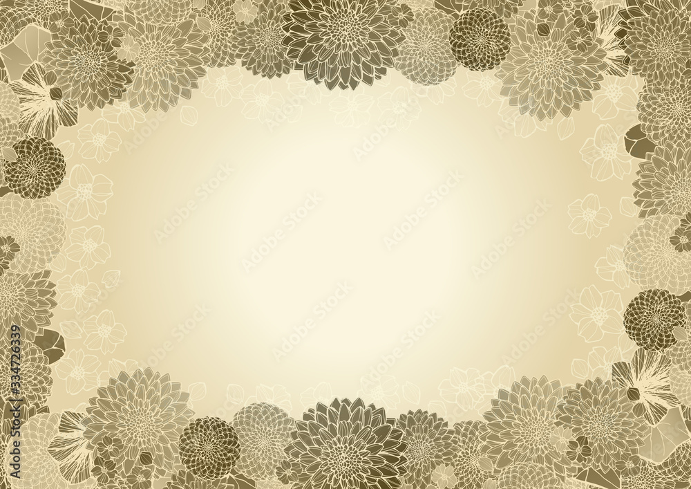 レトロで豪華な和柄の背景素材 金色 和風 日本 花柄 結婚式 年賀状素材 Stock Illustration Adobe Stock レトロで豪華な和柄の背景素材 金色 和風 日本 花柄 結婚式 年賀状素材 Stock Illustration Adobe Stock