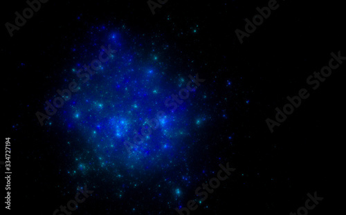 Star field background . Starry outer space background texture . Space missions, travel. © kramynina