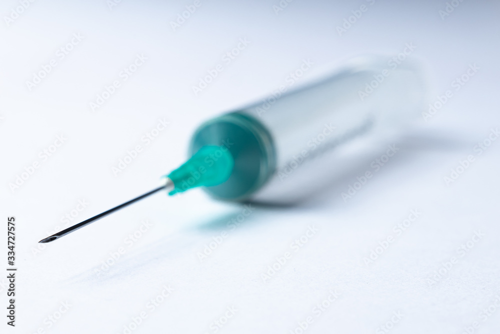 10 ml medical syringe for injection on a white background 10 ml medical syringe for injection on a white background