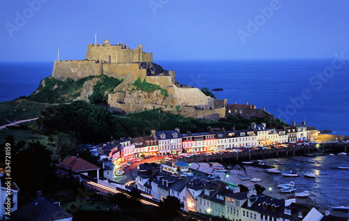 Bild auf Leinwand Mount Orgueil Castle, Gorey, Jersey, United Kingdom