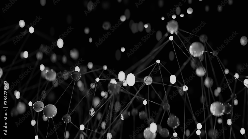 Obraz premium Concept of network and internet communication 3D render