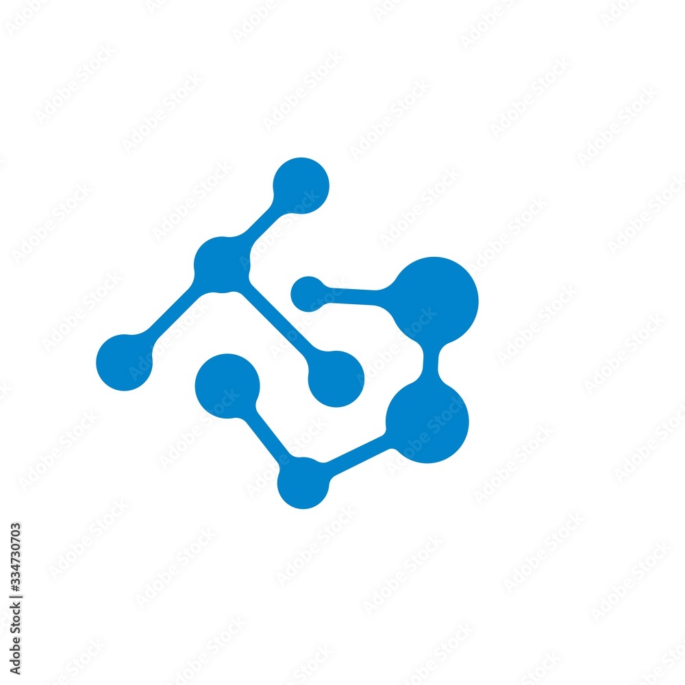 molecule logo vector illustration design molecule logo vector illustration design