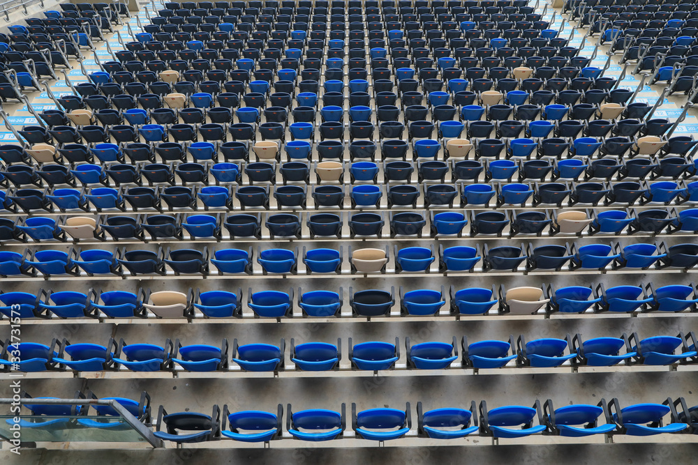 Empty Seats at the stadium.
