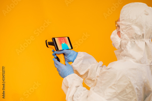 Laboratory assistant with a...