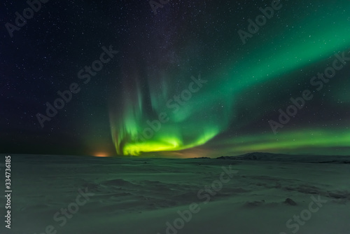 Northern lights aurora borealis