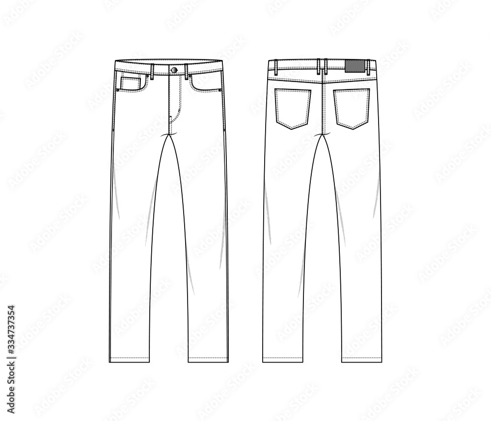 Men's 5 Pocket Jeans - Slim Leg Men's 5 Pocket Jeans - Slim Leg