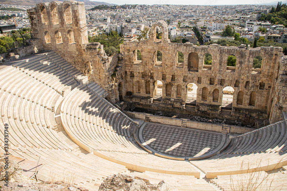 history and architecture around athens, greece