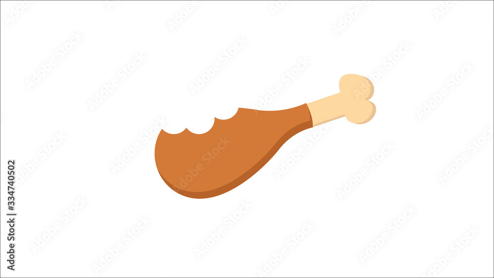 Chicken, fried chicken legs - food icons Chicken, fried chicken legs - food icons