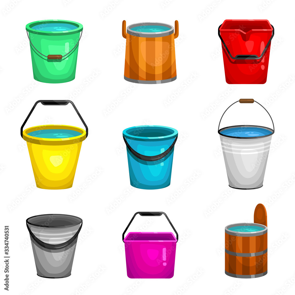 Bucket bright set, open container with a handle Bucket bright set, open container with a handle