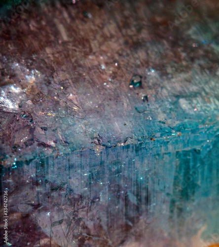 Close Up of a Healing Crystal Shiny Gemstone Blue
