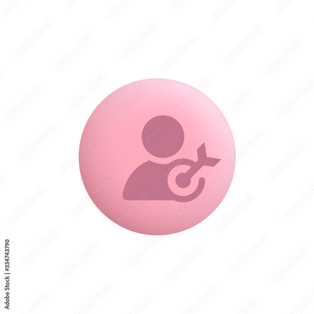 Target User - Modern App Button Target User - Modern App Button