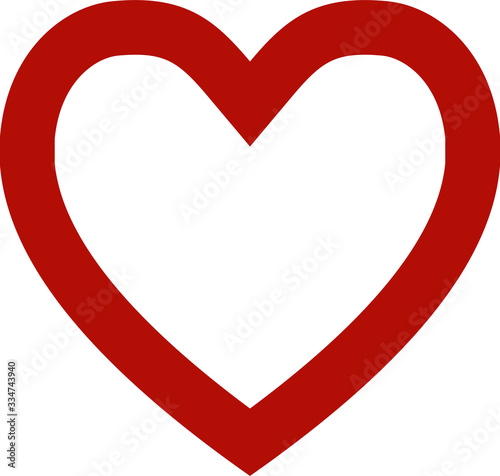 Love icon Simple heart symbol 