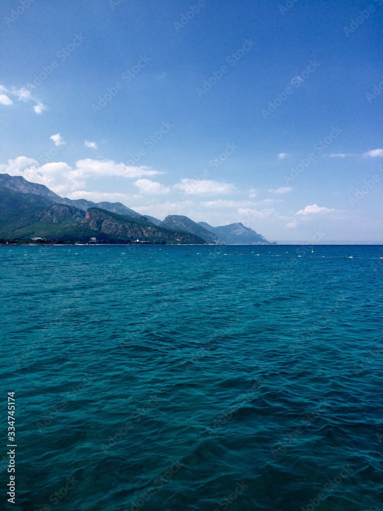 tropical island in the sea