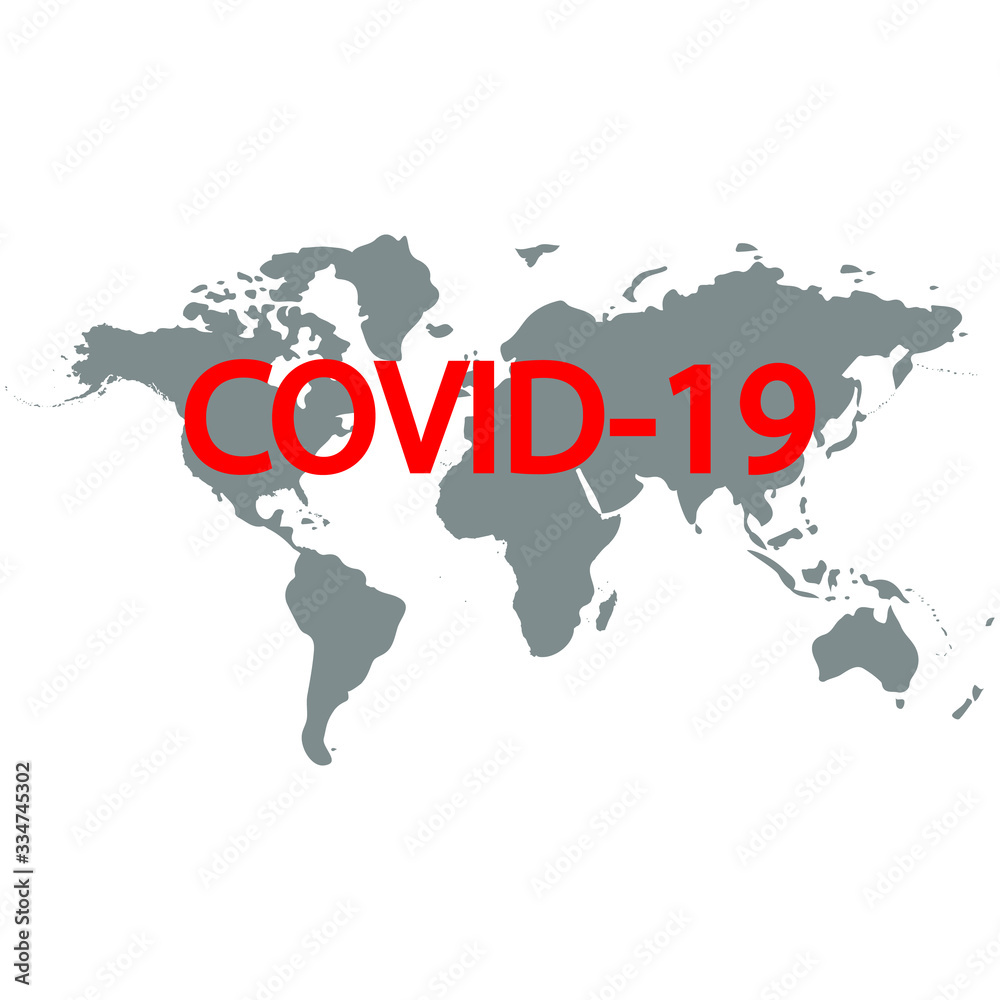 Coronavirus Covid 19 captures the whole world with disease. Virus infection in all countries