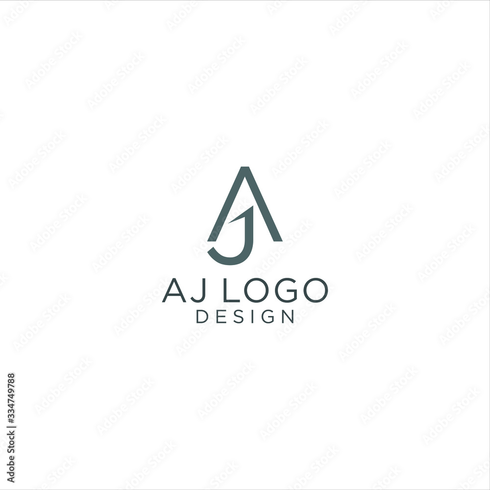 Initials Monogram AJ Letter Logo Design Vector Initials Monogram AJ Letter Logo Design Vector