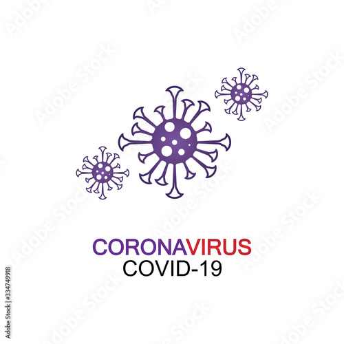 Fototapeta Naklejka Na Ścianę i Meble -  virus,coronavirus, Bacteria, Germs and Microbe isolated on white background. Vector Icon Illustration