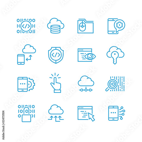icons set of search engine optimisation