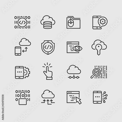 icons set of search engine optimisation