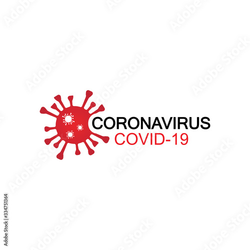 virus coronavirus  Bacteria  Germs and Microbe isolated on white background. Vector Icon Illustration