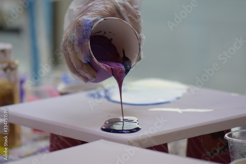 Acrylic pouring 