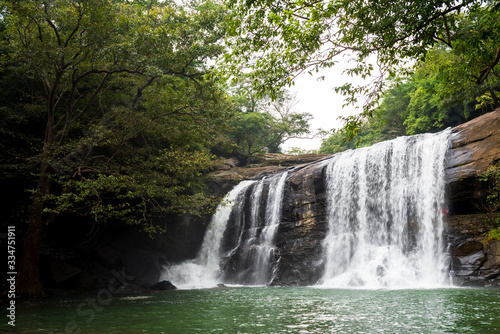 Beautiful Sera ella waterfall  Sri Lanka