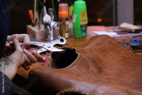 Leather work 