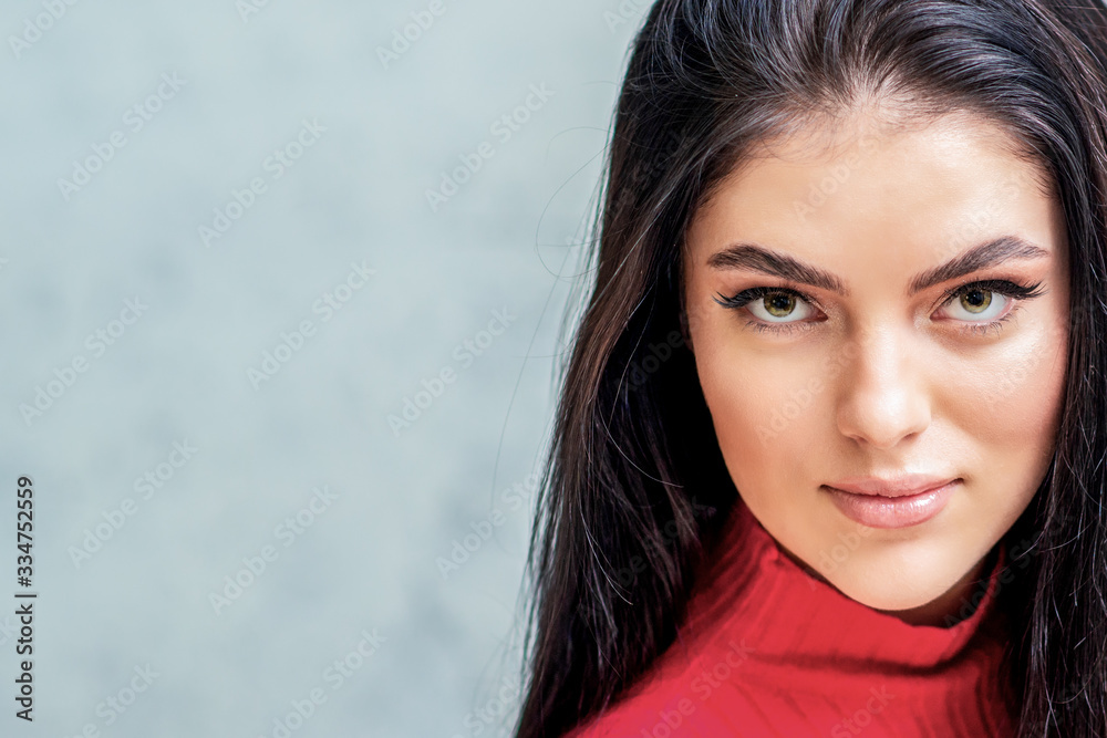 Portrait of young woman. Portrait of young woman.