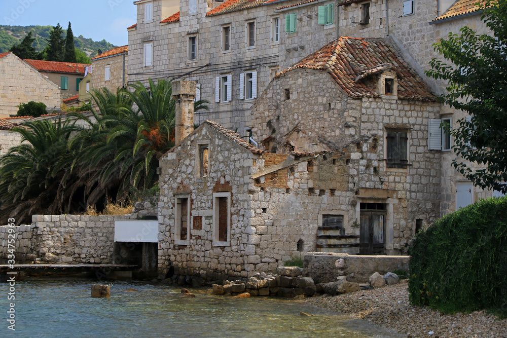 Old town of Komiza, Vis island, Croatia