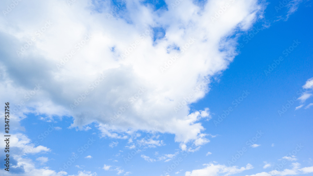 Fototapeta premium Nature blue sky background with cloud