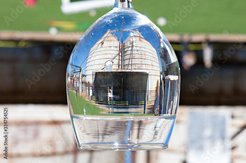 silos reflection