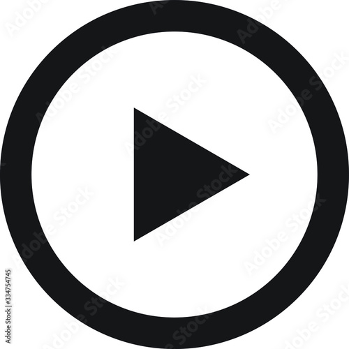 Play video button icon symbol 