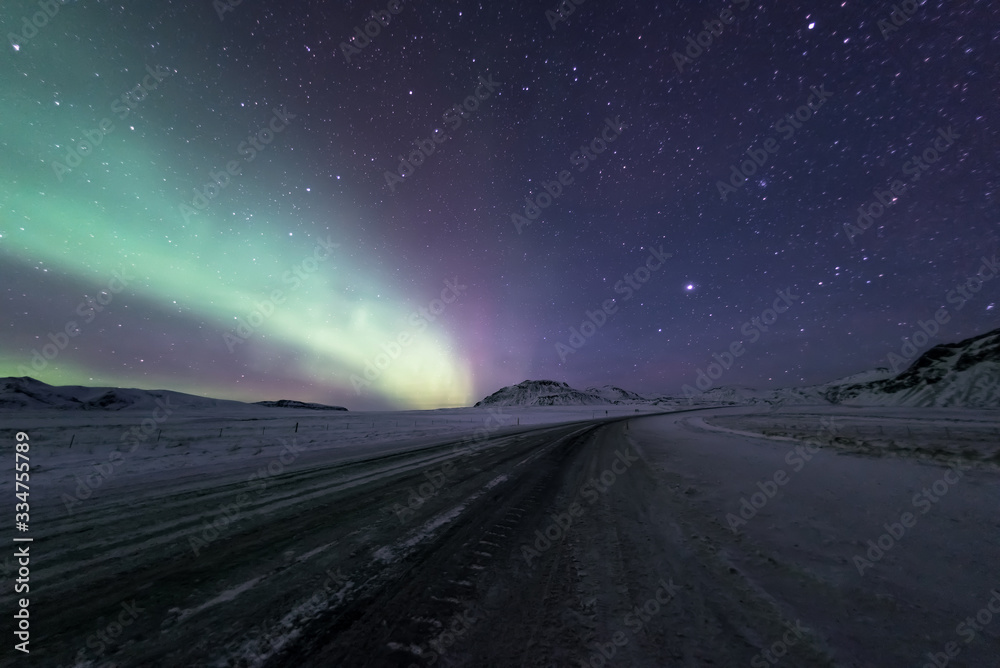 Northern lights aurora borealis